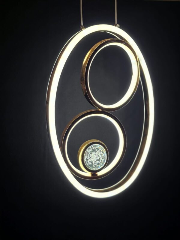 HaloNova Triple Ring LED Pendant Light - Image 4