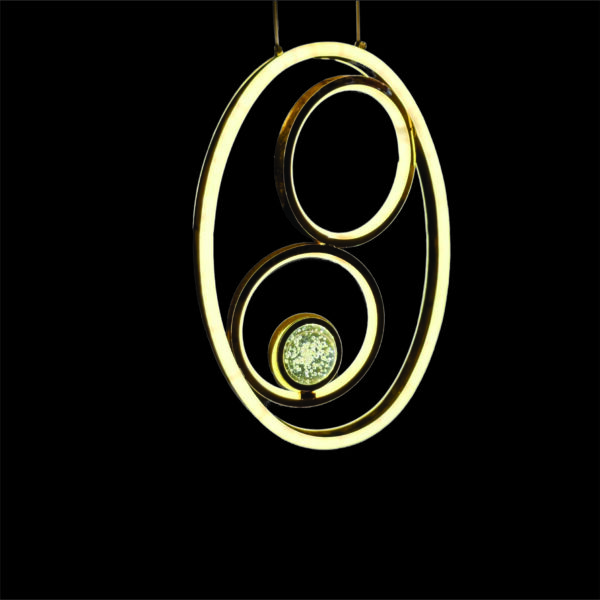 HaloNova Triple Ring LED Pendant Light - Image 6