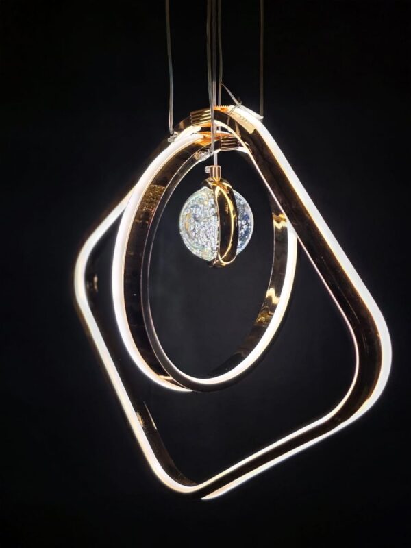 Orbitra Geo Crystal LED Pendant Light - Image 4