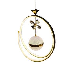 Vega Crystal Halo Hanging Light