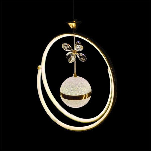 Vega Crystal Halo Hanging Light - Image 3