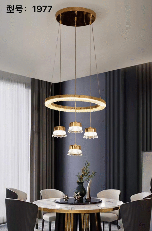 Aurora Luxe Ring Pendant Light - LED Chandelier