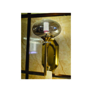 ClearGlow Brass Dome LED Wall Light