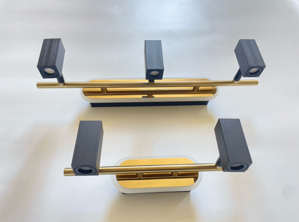 Modern Gold & Black LED Vanity Light – Model 1009 - Image 3