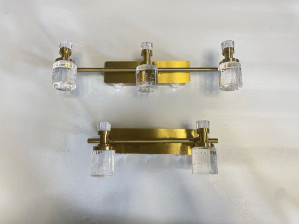 Knurled Brass Barrel Vanity Light – Model 1012 - Image 2